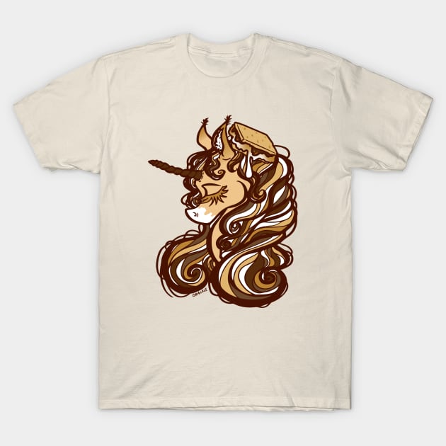S'mores Unicorn T-Shirt by Jan Grackle